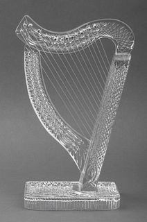 Cashs Ireland Signed Crystal Harp