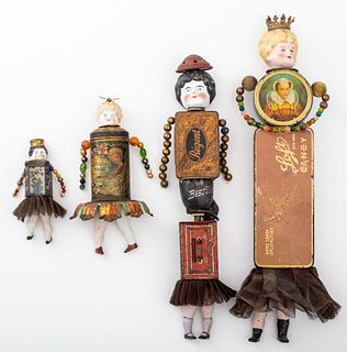 Folk Art Found Object Dolls, 4