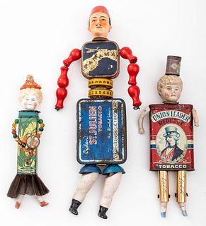 Folk Art Found Object Dolls, 3