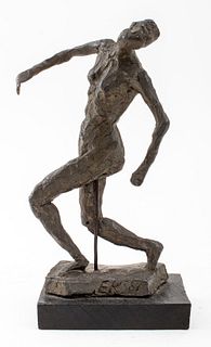 Degas Manner Bronze Sculpture Of a Dancer