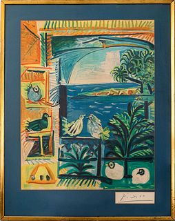 After Picasso "Cote d'Azur" Lithographic Poster