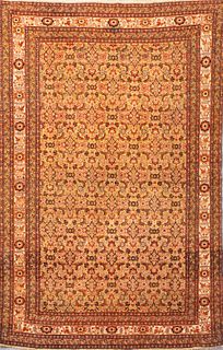Antique Persian Senne Silk Rug 6' x 4'