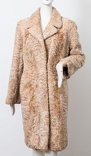 Giuliana Teso Karakul Lamb Wool Coat