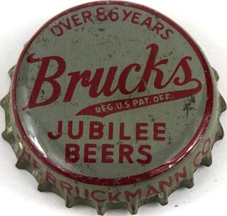 1942 Bruck's Jubilee Beer Cork Backed Crown Cincinnati Ohio