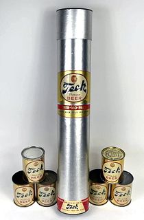 1958 Tech Beer 8oz Six Pack Can Carrier 242-20, Pittsburgh, Pennsylvania