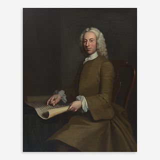 Attributed to William Hoare (British, 1706?1799) Portrait of John Penn Seated, Bust-Length