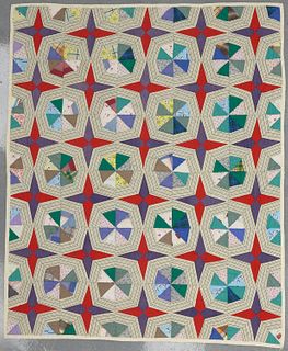 Quilt with octagon pattern