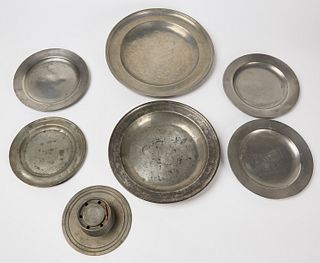 Seven Pieces of Pewter