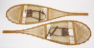 Large Pair Maine Native American Snowshoes