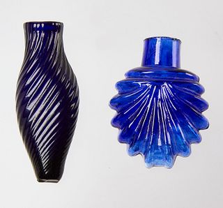 Two Early Miniature Glass Bottles