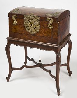 Antique European Chest on Stand