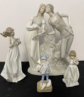 Lot of 4 Lladro Figurines