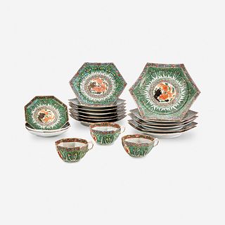 A Chinese Export Porcelain Part Dessert Service early 20th century