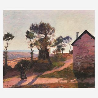 Albert Marie Dagnaux (French, 1861?1933) Countryside Sunset