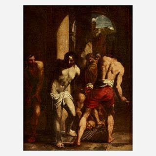 Roman School (17th Century) The Flagellation of Christ; together with The Mocking of Christ