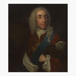 British School (18th Century) Portrait of a Nobleman, Knighted