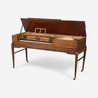 A George III Neoclassical Inlaid Mahogany Pianoforte Muzio Clementi & Co., London, circa 1800