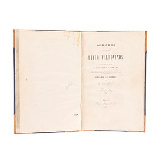 Valdovinos, Mucio. Contestación del Presbítero Mucio Valdovinos, a la defensa del Sr. D. José María Ansorena. México: 1850.