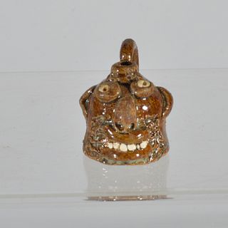Crystal King Miniature Pottery Face Jug