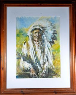 Sofia Hardy Indian Chief Painting