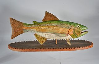 Wayne Myers Folk Art Wooden Fish