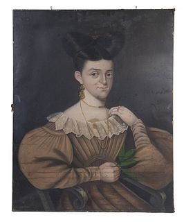 PASTEL PORTRAIT OF A WEALTHY ARISTOCRATIC WOMAN CIRCA 1770, UNSIGNED