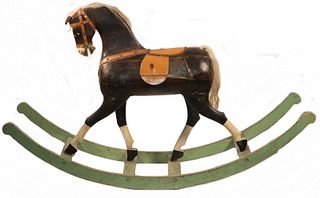 19TH C. ROCKING HORSE