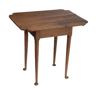 COUNTRY QUEEN ANNE MAPLE AND BIRCH TAVERN TABLE