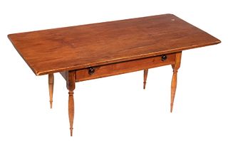 18TH C. SINGLE PLANK TAVERN TABLE, CONVERTED TO A COFFEE TABLE