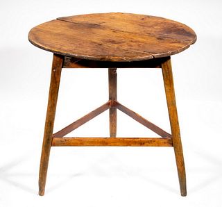 EARLY PINE CRICKET TABLE