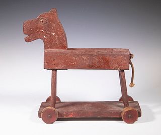 HANDMADE ROLLING HORSE TOY