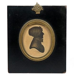EARLY 19TH C. MINIATURE SILHOUETTE