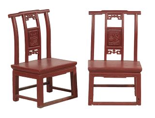 PR OF CHINESE CHILD SIZED CHAIRS