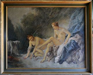 DIANA BATHING OIL PAINTING