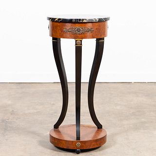 EMPIRE STYLE ROUND GUERIDON WITH BLACK MARBLE TOP