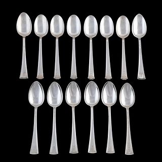 DOMINICK & HAFF AND JENNINGS STERLING SPOONS,14PC