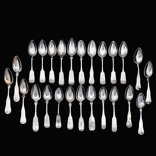 ASST. OF AMERICAN COIN & STERLING SPOONS, 25PC