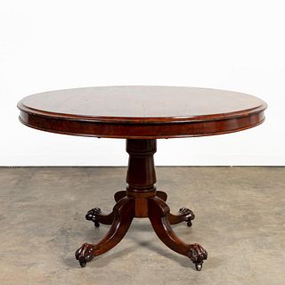 AMERICAN CLASSICAL REVIVAL MAHOGANY ROUND TABLE