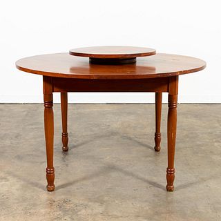 AMERICAN ROUND BREAKFAST TABLE WITH LAZY SUSAN