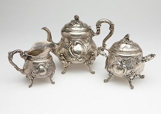 An Austro-Hungarian .800 silver tea service