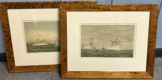 Pair of Cozzens Ship Lithographs