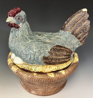 Porcelain Hen on Nest