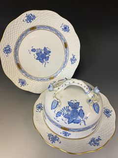 Herend Plate and Covered Dish