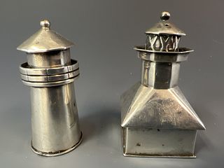 Silver Lighthouse Salt and Pepper