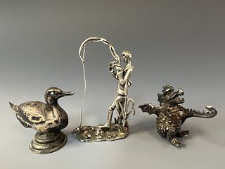 Three Silver Figures