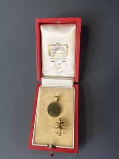 Gold Pendant and Pin