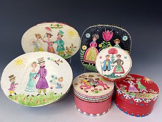West Germany Painted Boxes
