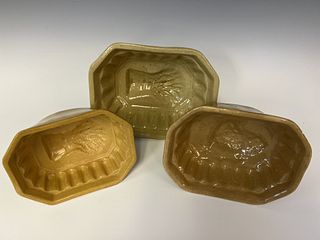 Three Yellowware Molds