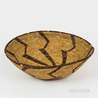 Pima Coiled Basketry Bowl