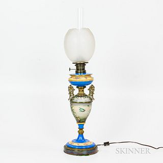 French Porcelain and Gilt-bronze Table Lamp